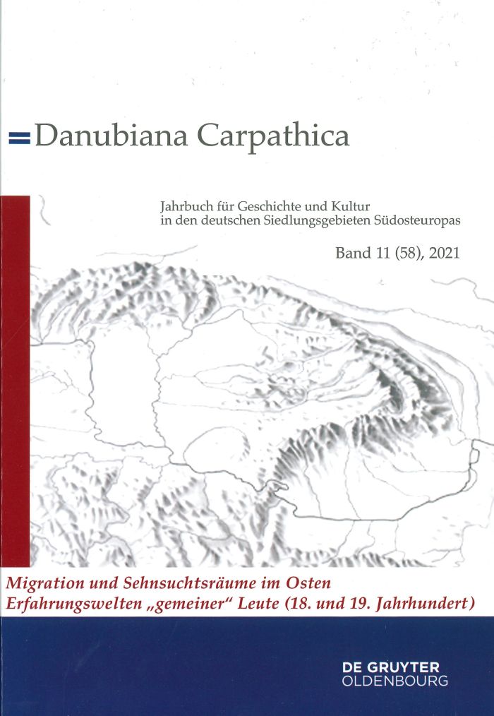 The picture shows the book cover of Danubiana Carpathica No. 11: title information and a representation of the Carpathian Arc